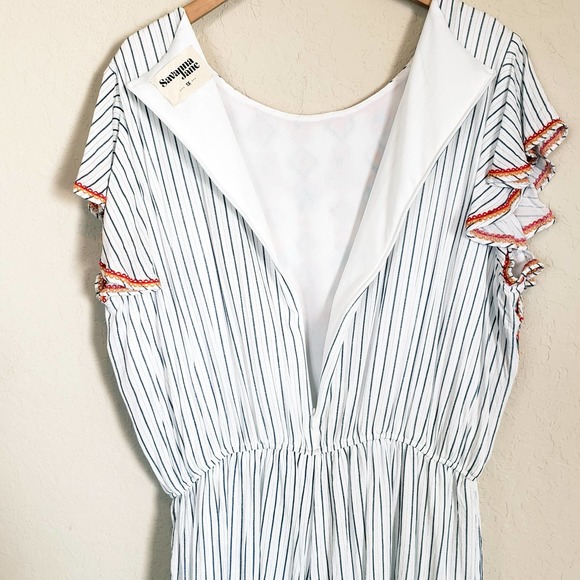 Savanna Jane Aztec Boho Embroidered Romper - Picture 3 of 10